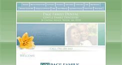 Desktop Screenshot of pagefamilydental.com